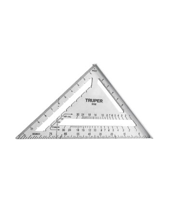 ESCUADRA 12" DE ALUMINIO PARA MUROS DE YESO, TRUPER 15132
