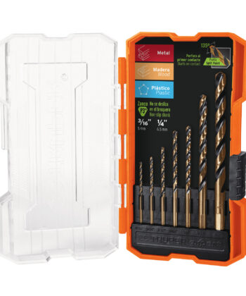 JUEGO DE 7 BROCAS HSS PARA METAL EN ESTUCHE, TRUPER EXPERT 11396