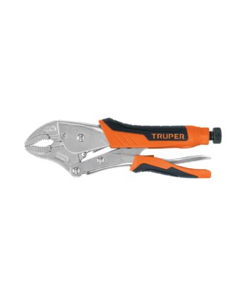Pinza de presión 10" mordaza curva mango de vinil, Truper  17436